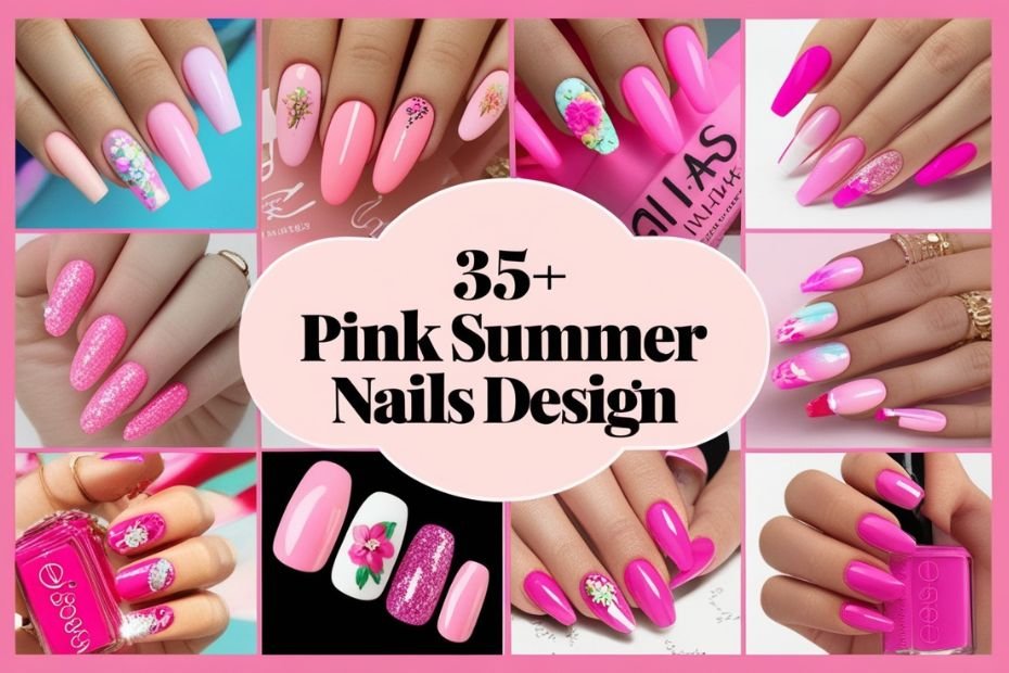 Pink Summer Nails